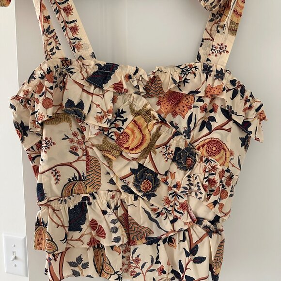 NWT Ulla Johnson Cleo Ruffled Floral Cotton Top Size 4 - Picture 10 of 15